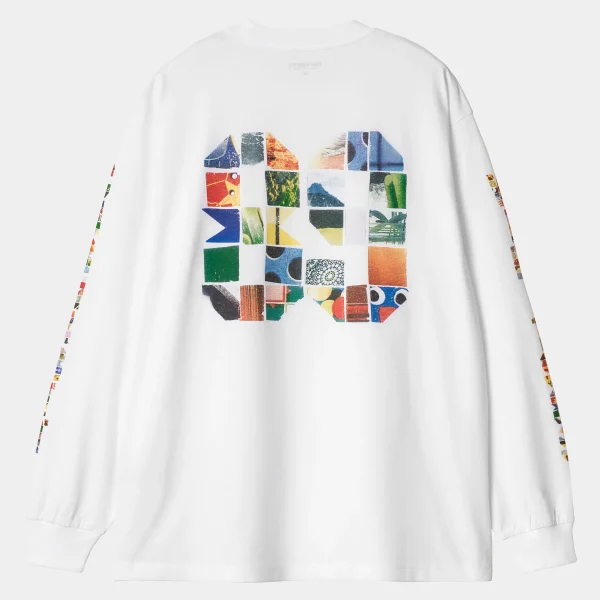 Carhartt WIP L/S Machine 89 T-Shirt White Sale