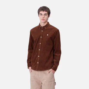 Carhartt WIP L/S Madison Cord Shirt Offroad / Wax Outlet