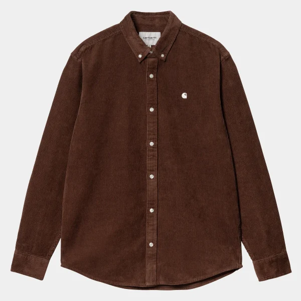 Carhartt WIP L/S Madison Cord Shirt Offroad / Wax Outlet