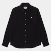 Carhartt WIP L/S Madison Fine Cord Shirt Black / Wax Cheap