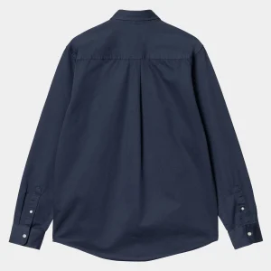 Carhartt WIP L/S Madison Shirt Air Force Blue / Wax Shop