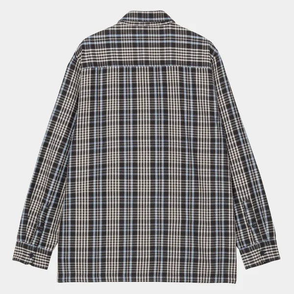 Carhartt WIP L/S Mandlik Shirt Mandlik Check, Dark Navy Discount