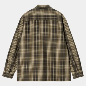 Carhartt WIP L/S Mandlik Shirt Mandlik Check, Office Green New