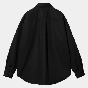 Carhartt WIP L/S Module Script Shirt Black / White Outlet