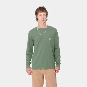 Carhartt WIP L/S Pocket T-Shirt Duck Green Cheap