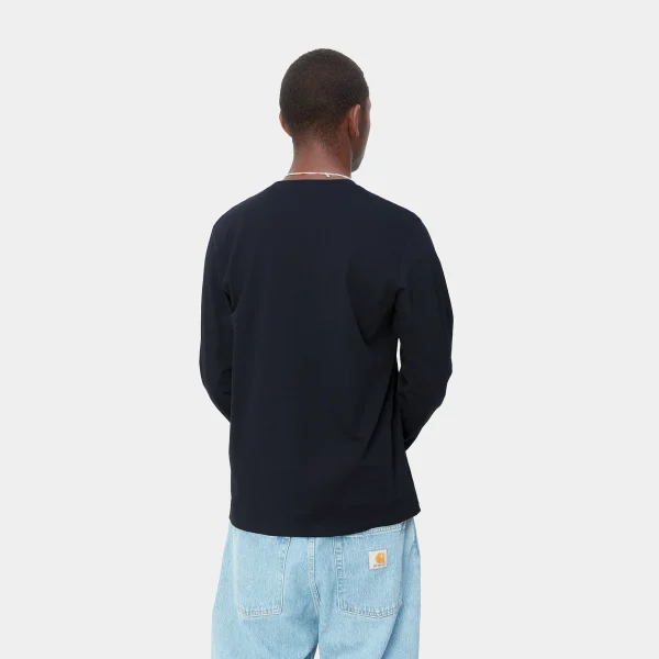 Carhartt WIP L/S Pocket T-Shirt Dark Navy Best Sale