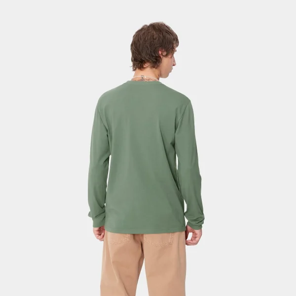 Carhartt WIP L/S Pocket T-Shirt Duck Green Cheap