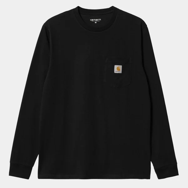 Carhartt WIP L/S Pocket T-Shirt Black Online