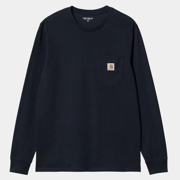 Carhartt WIP L/S Pocket T-Shirt Dark Navy Best Sale