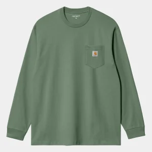 Carhartt WIP L/S Pocket T-Shirt Duck Green Cheap