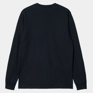 Carhartt WIP L/S Pocket T-Shirt Dark Navy Best Sale