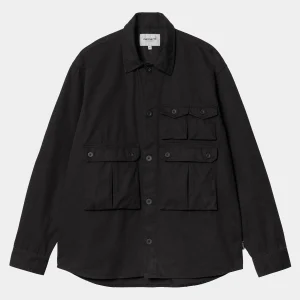 Carhartt WIP L/S Tracker Shirt Black Clearance