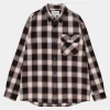 Carhartt WIP L/S Witten Shirt Witten Check, Moonbeam Clearance