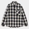 Carhartt WIP L/S Witten Shirt Witten Check, Natural Clearance