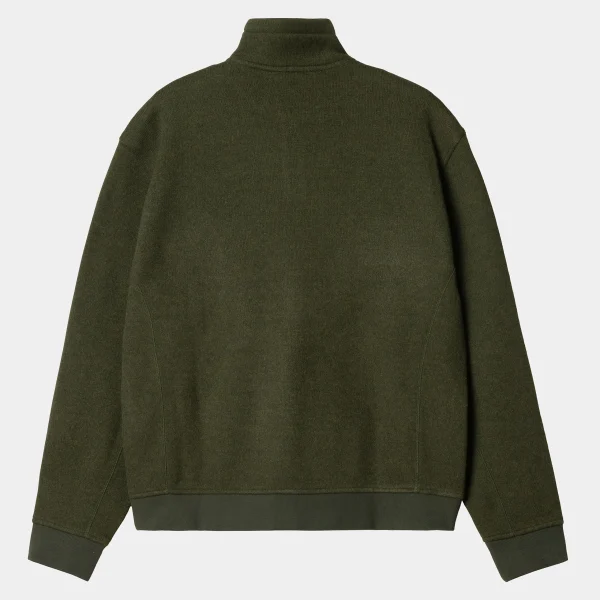 Carhartt WIP Luther Half Zip Sweat Tarragon Heather New