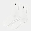 Carhartt WIP Madison Pack Socks White / Black + White / Black Hot