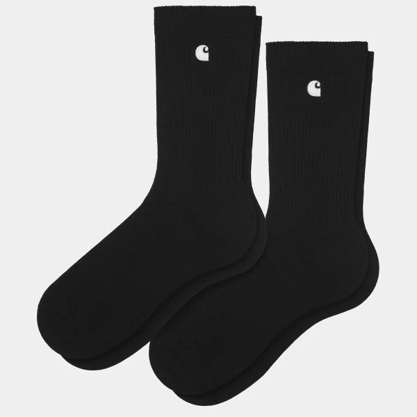 Carhartt WIP Madison Pack Socks Black / White + Black / White Fashion