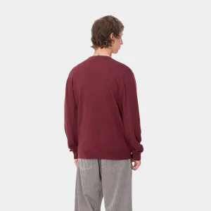 Carhartt WIP Madison Sweater Malbec / Black Store