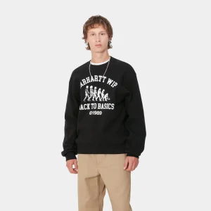 Carhartt WIP Main Basics Sweat Black / White Cheap