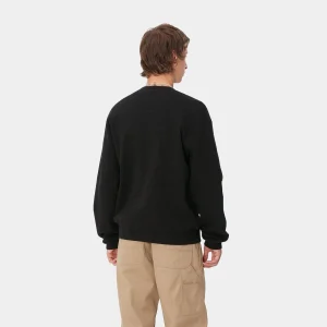 Carhartt WIP Main Basics Sweat Black / White Cheap