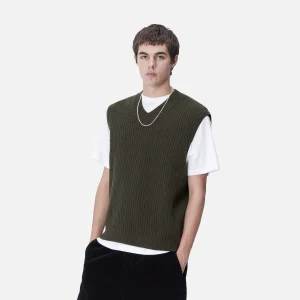 Carhartt WIP Marlon Vest Sweater Office Green Fashion