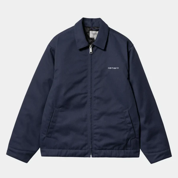 Carhartt WIP Module Script Jacket Air Force Blue / White Outlet