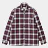 Carhartt WIP Monahan Shirt Jac Monahan Check, Malbec Best