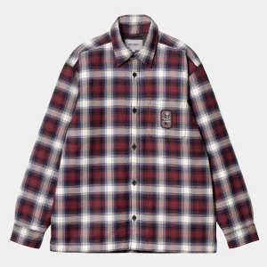 Carhartt WIP Monahan Shirt Jac Monahan Check, Malbec Best