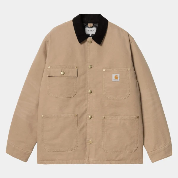 Carhartt WIP OG Chore Coat Peanut / Black Best Sale