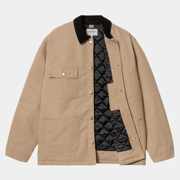 Carhartt WIP OG Chore Coat Peanut / Black Best Sale