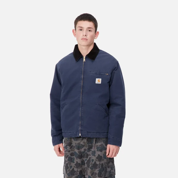 Carhartt WIP OG Detroit Jacket (Winter) Air Force Blue / Black Flash Sale