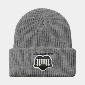 Carhartt WIP OG Heart Train Beanie Grey Heather Cheap