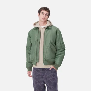 Carhartt WIP Olten Bomber Duck Green / Turmeric Shop