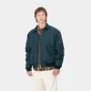 Carhartt WIP Olten Bomber Duck Blue / Turmeric Store