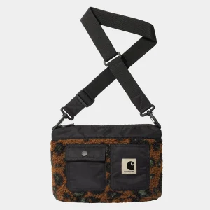 Carhartt WIP Orla Strap Bag Camo Leo Jacquard, Tamarind / Black Best Sale