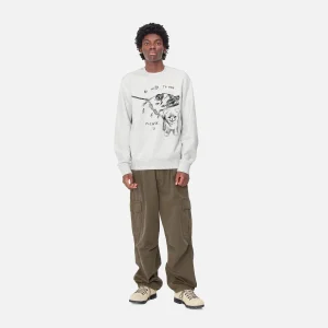 Carhartt WIP Pepe Be Nice Sweat Ash Heather / Black Cheap