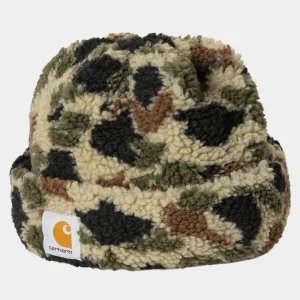 Carhartt WIP Prentis Beanie Camo Duck Jacquard, Green Hot