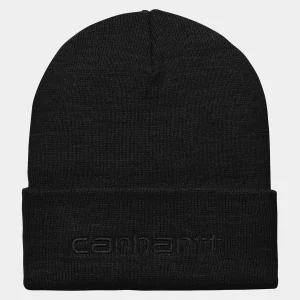 Carhartt WIP Script Beanie Black / Black Cheap