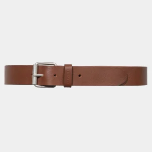 Carhartt WIP Script Belt Cognac / Silver Sale