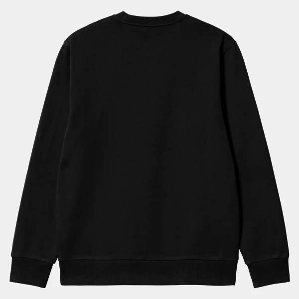 Carhartt WIP Script Embroidery Sweat Black / White Fashion