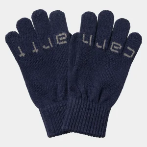 Carhartt WIP Script Gloves Aura / Misty Grey Online