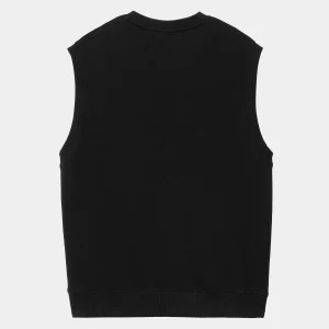 Carhartt WIP Script V-Neck Vest Sweatshirt Black / White Shop