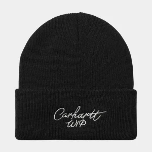 Carhartt WIP Signature Beanie Black / Wax New