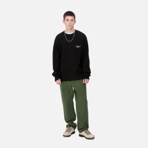 Carhartt WIP Signature Sweater Black / Wax Flash Sale