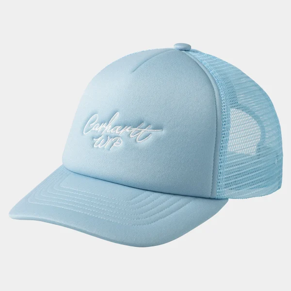 Carhartt WIP Signature Trucker Cap Misty Sky / White Shop