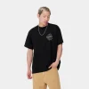 Carhartt WIP S/S Ablaze T-Shirt Black / Wax Clearance