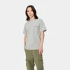 Carhartt WIP S/S American Script T-Shirt Grey Heather Best