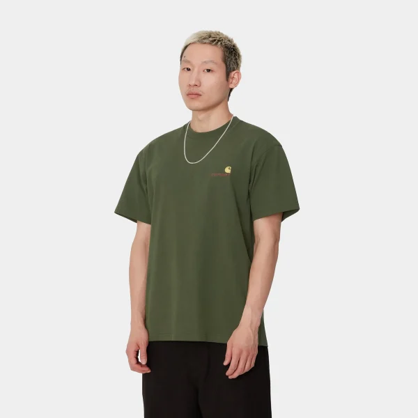 Carhartt WIP S/S American Script T-Shirt Tarragon Best Sale