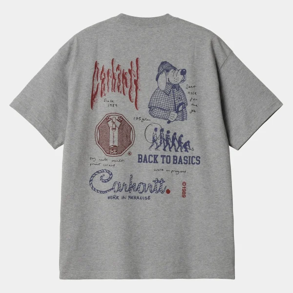 Carhartt WIP S/S Archivo T-Shirt Grey Heather Best Sale