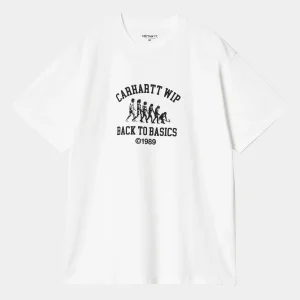 Carhartt WIP S/S Basics T-Shirt White / Black Outlet